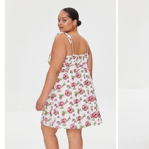 NWT Forever 21 Floral Print Dress Size 3X - Picture 3 of 16